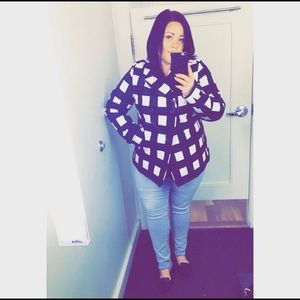 Banana Republic Black and White Spring Jacket